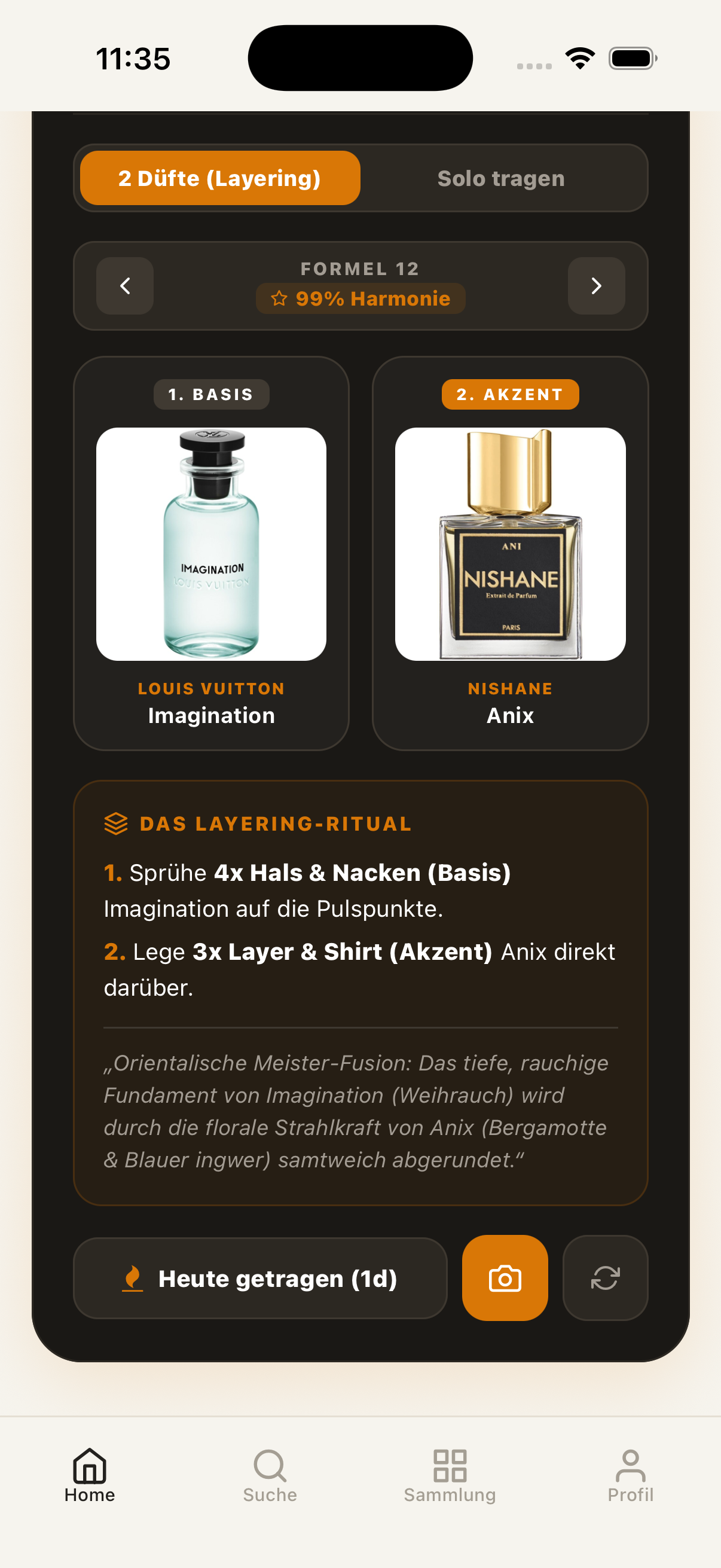 Layering Feature App Screenshot